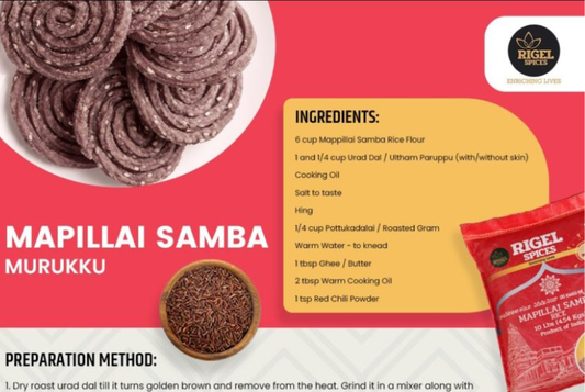 Mapillai Samba Murukku – A Nutritious Traditional South Indian Snack for Modern Kitchens