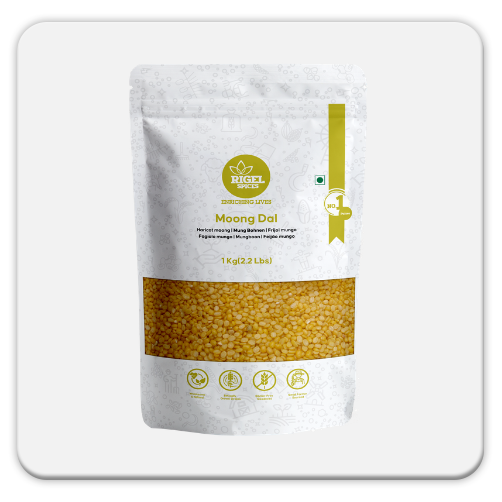 Moong dal (1Kg) | Split and Nutrient-Packed | Protein-Rich Elegance | Quick-Cooking Nourishment