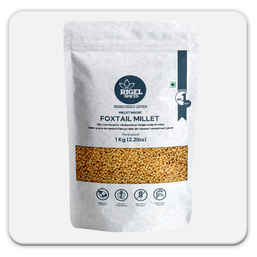Foxtail millet thinai 1kg resealable pack non gmo gluten free