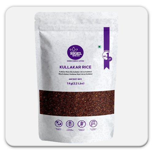 Kullakar Rice | 1kg Ancient Red Rice | High Fiber & Nutrient Rich