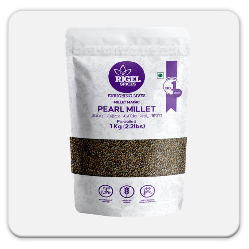 Pearl millet kambu 1kg resealable pack non gmo gluten free