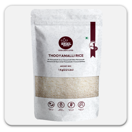 Thooyamalli Rice | 1kg Aromatic & Soft Traditional Rice | Easy to Digest